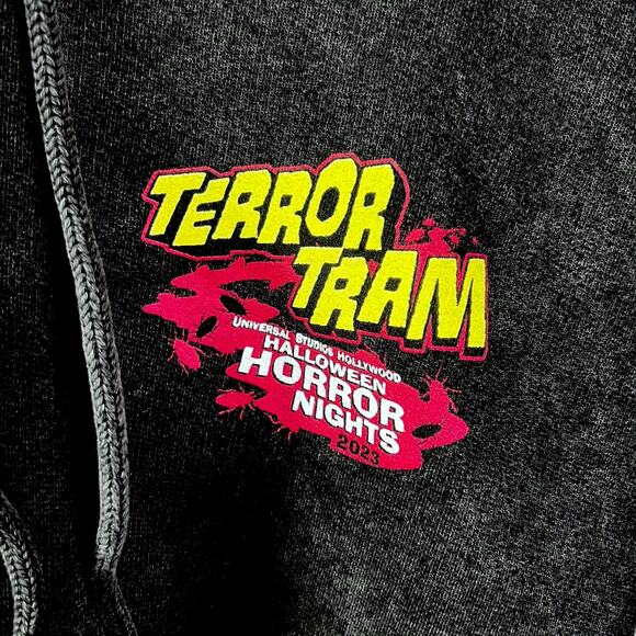 Universal Studios Halloween Horror Nights 2023 Terror Tram Hoodie - M - Picture 4 of 6